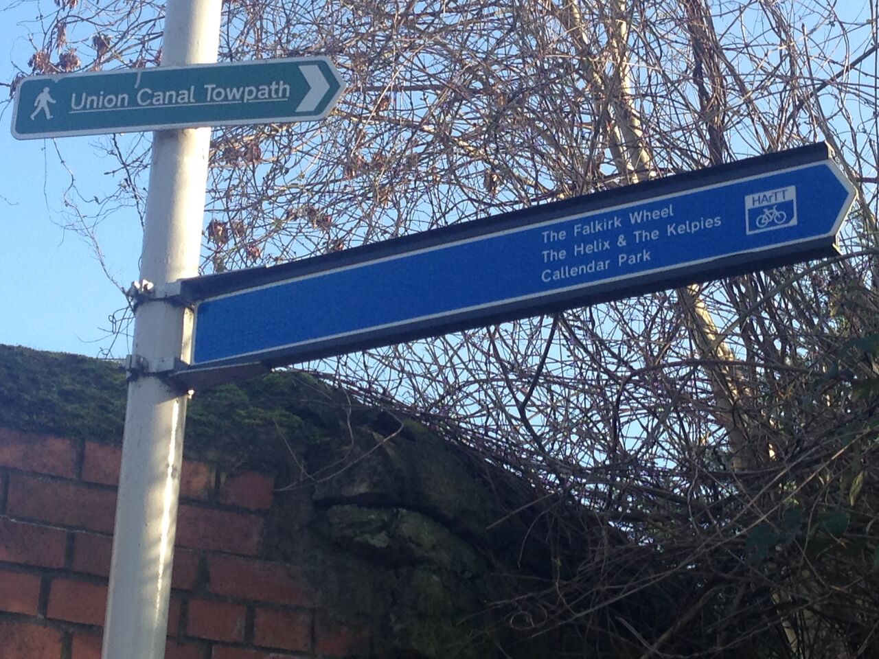 Signpost at Falkirk High